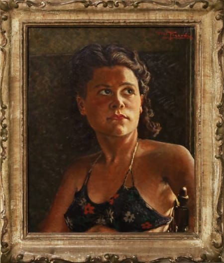 Piero Focardi — Portrait de M.lle Paulette Moreau